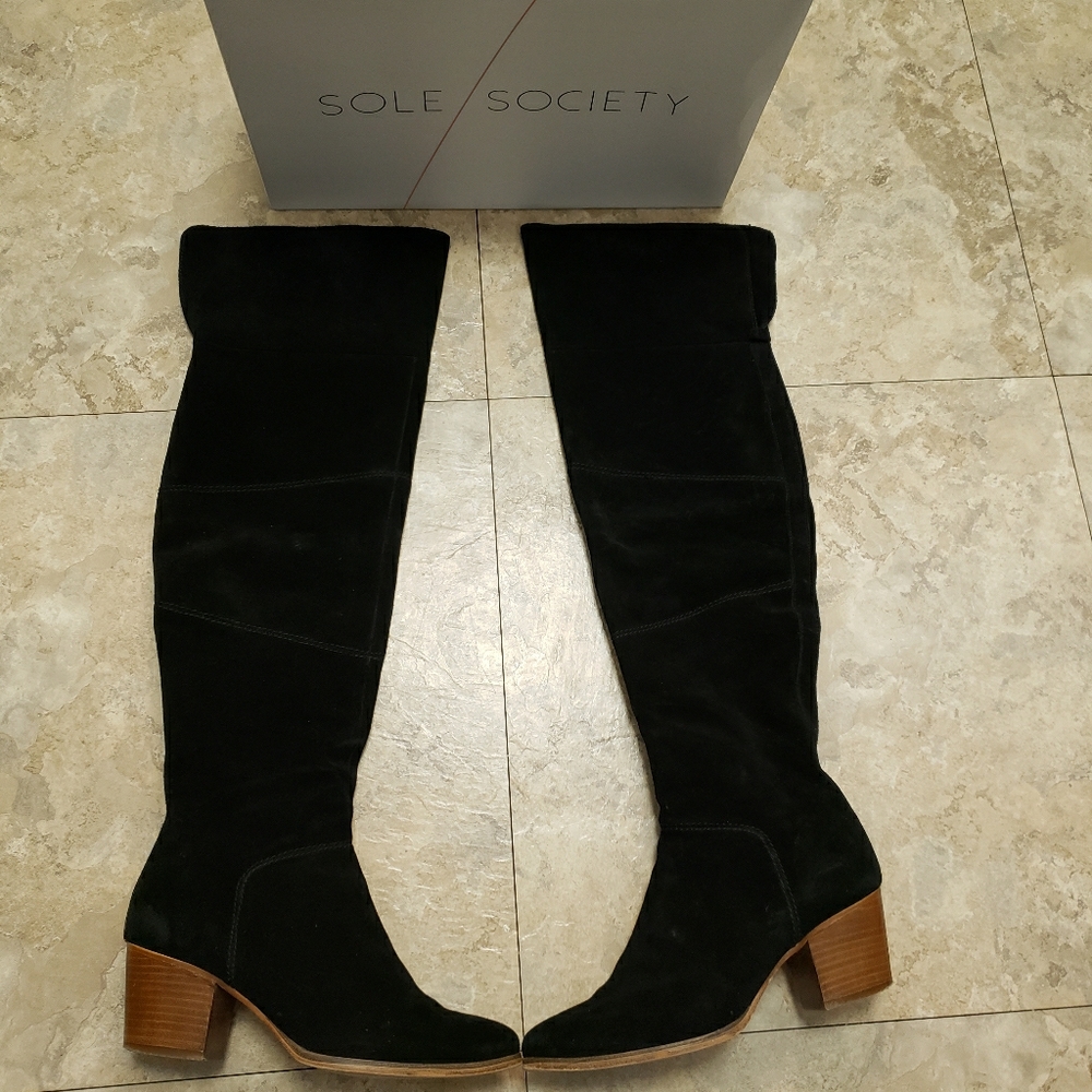 Women's Over The Knee Suede Sole Society Boots